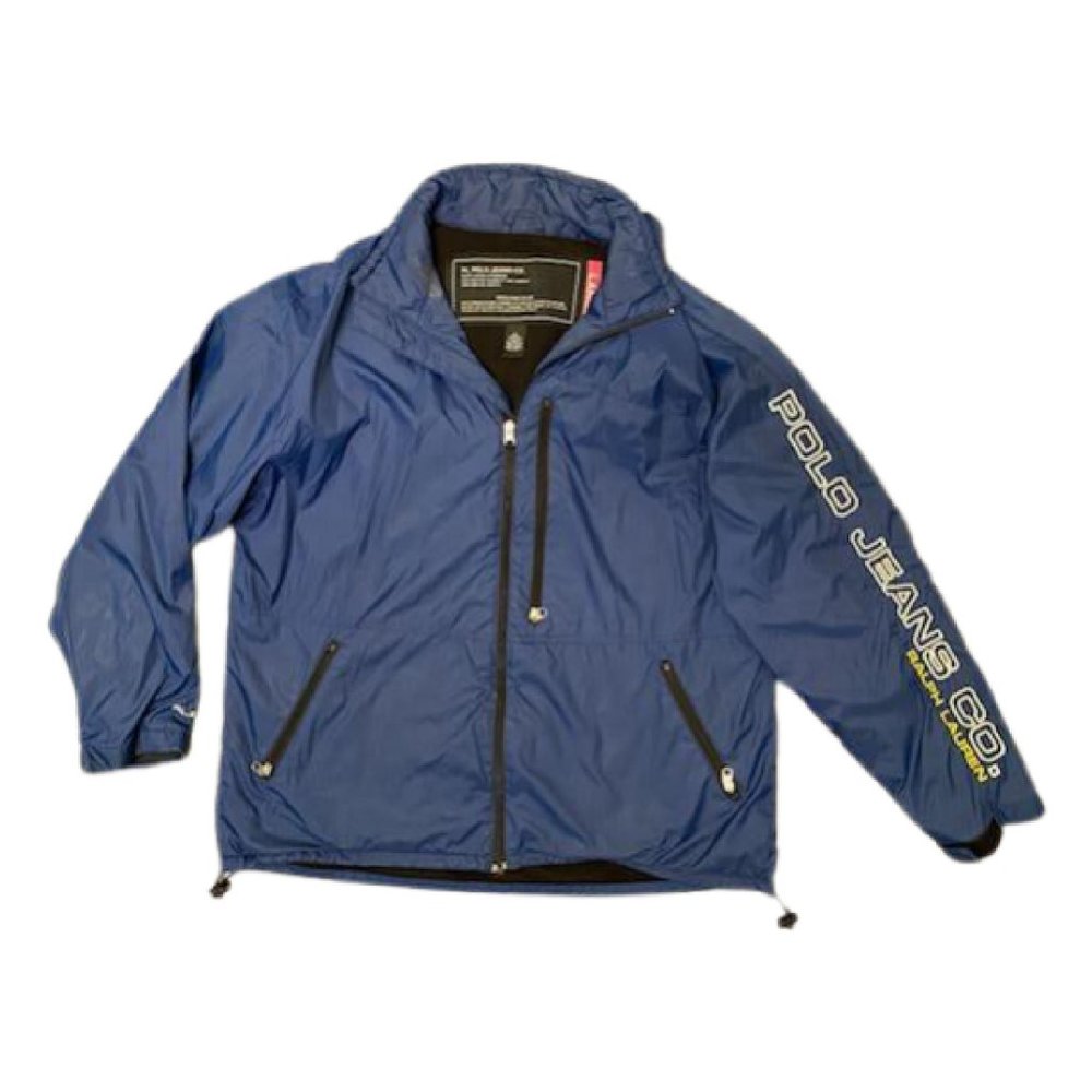 C22 Vintage Ralph Lauren Polo Windbreaker, Navy, Size Large, Pre-owned